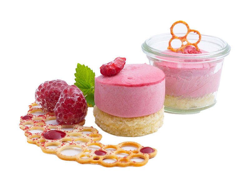 Artikelbild Himbeercreme auf Mandelküchlein 307261