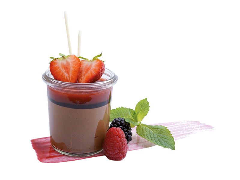 Artikelbild Zartbitter-Schokomousse m. Erdbeere & Balsamico 307331