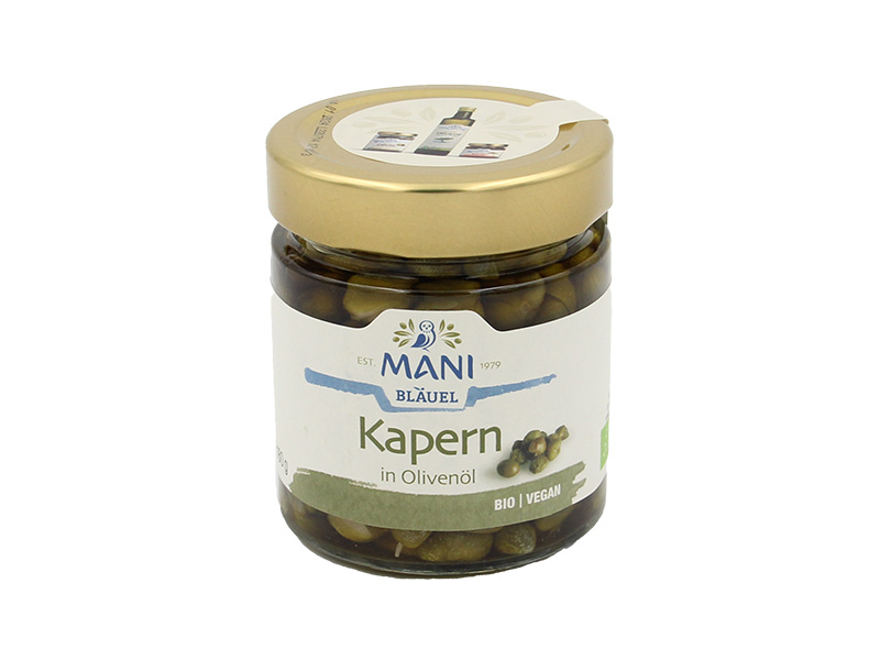 Artikelbild Bio Kapern in Olivenöl Mani 4358