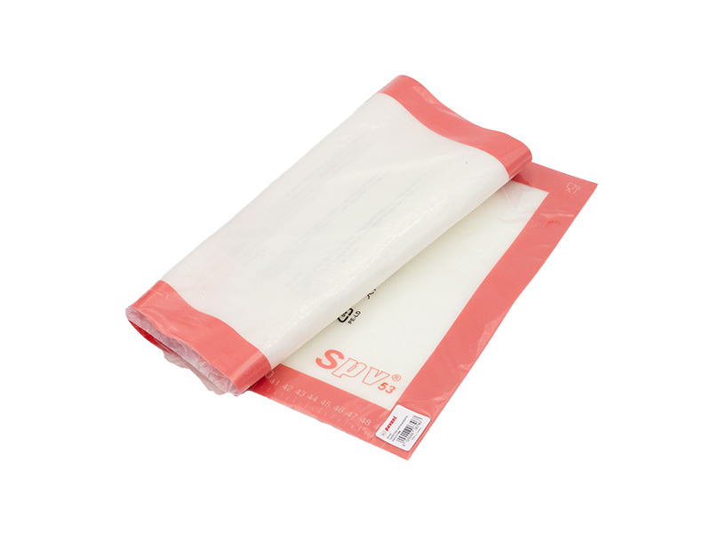 Artikelbild Backmatte weiß m. rotem Rand 1/1 520x315 mm Pavoni 44308