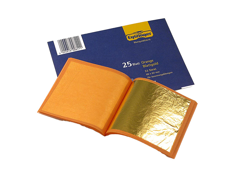 Artikelbild Blattgold-Heft E175 orange 22 Karat 80x80 mm Eytzinger 44791