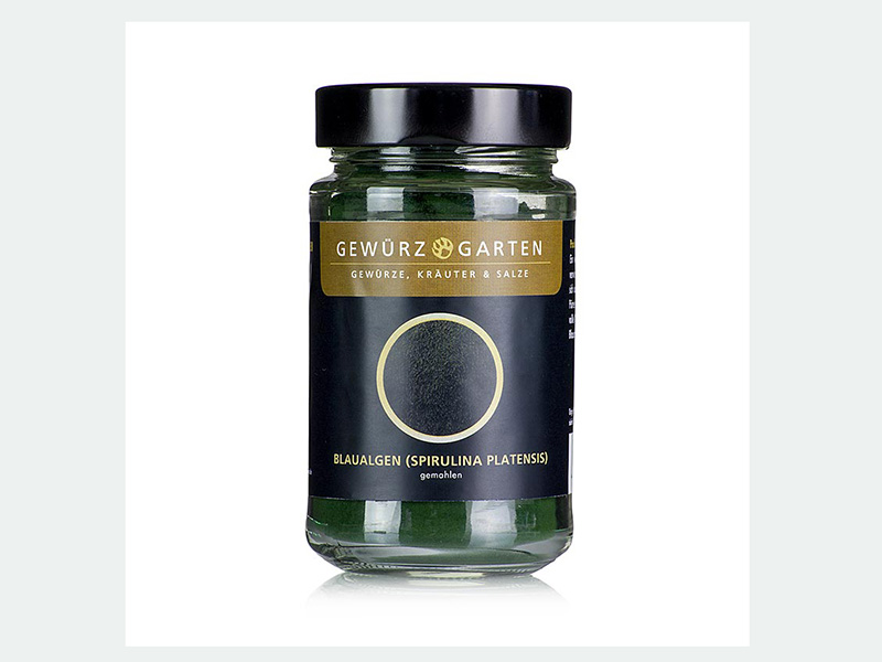 Artikelbild Blaualge Spirulina Platensis gemahlen Gewürzgarten 47879