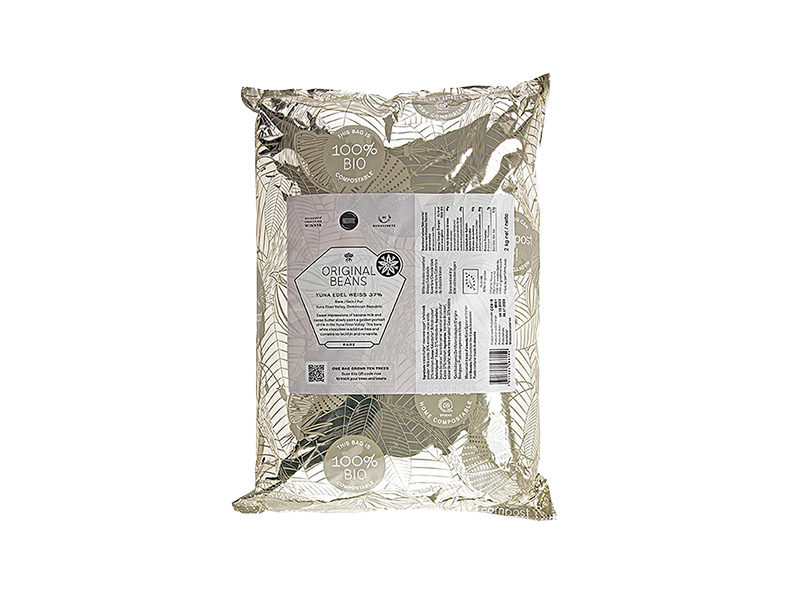 Artikelbild Bio Kuvertüre-Linsen Yuna Edel weiß 37% Kakao Original Beans 48946