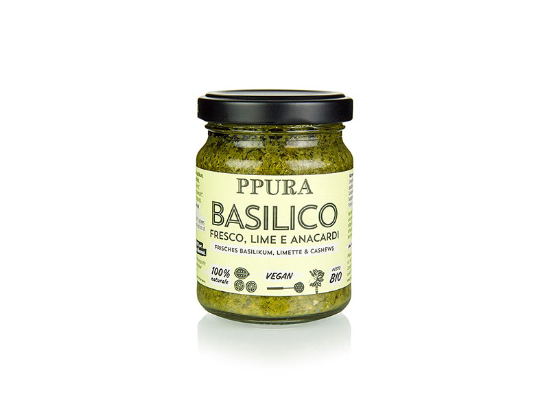 Artikelbild Bio Pesto Basilikum-Limette-Cashewkerne Ppura 49537